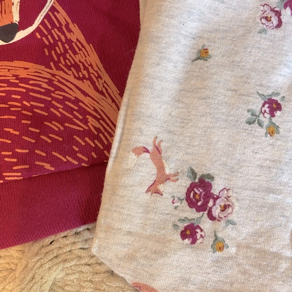 Carter’s fox long sleeve and leggings set, girls size 6 months - Picture 3 of 3